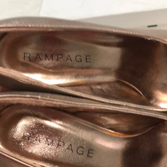 Rampage rose gold tone Sparkly heels size 8.5 - Picture 8 of 8